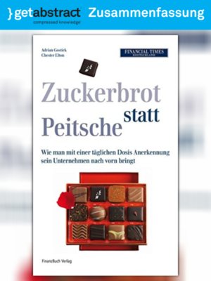 cover image of Zuckerbrot statt Peitsche (Zusammenfassung)